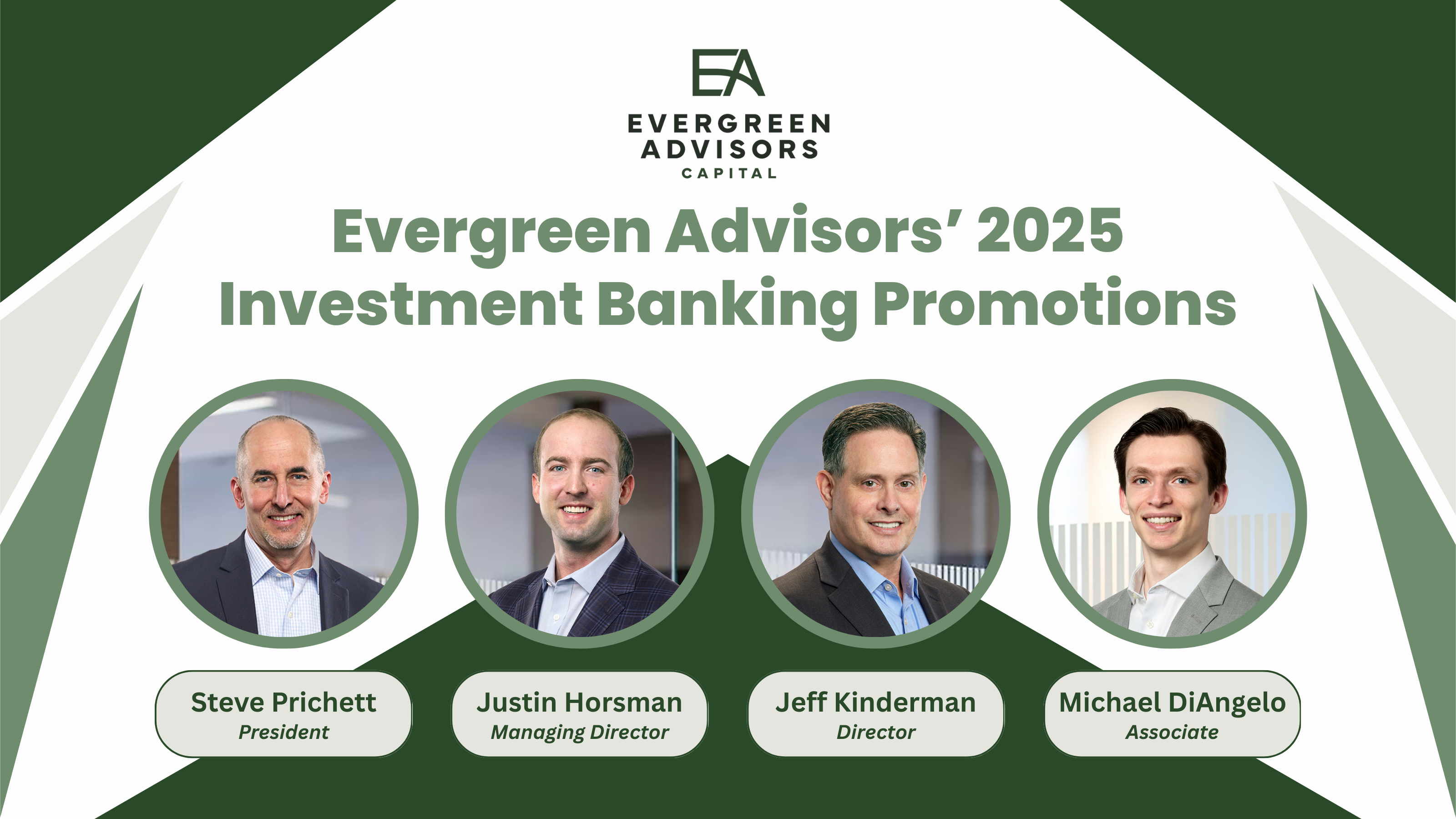 Evergreen Advisors Elevates Investment Banking Team with Key Promotions